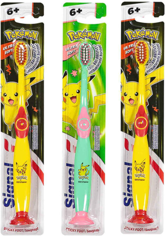 Signal Kinder Zahnbürsten Junior ab 6 Jahren, 3er-Pack -