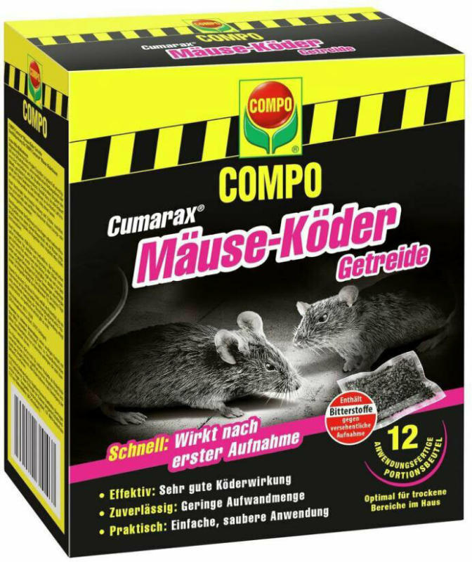 Cumarax® Mäuse-Köder Getreide 120 g