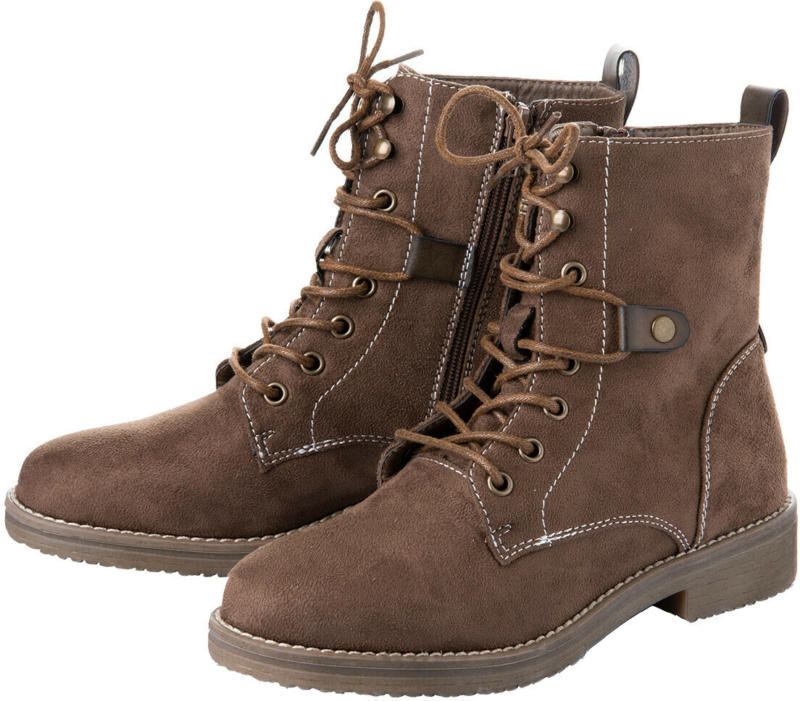 Damen Stiefelette mit Velours-Touch (Nur online)