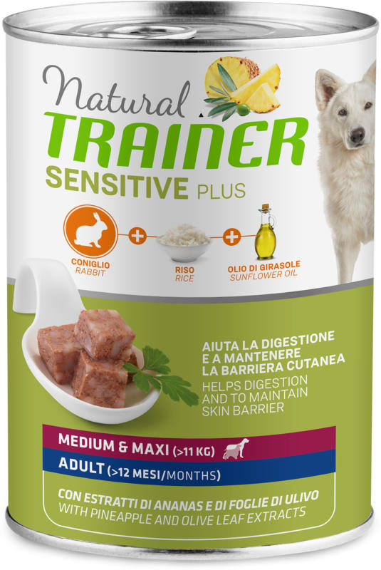 Trainer Hundefutter Sensitive Plus Medium & Maxi Adult Kaninchen 400g