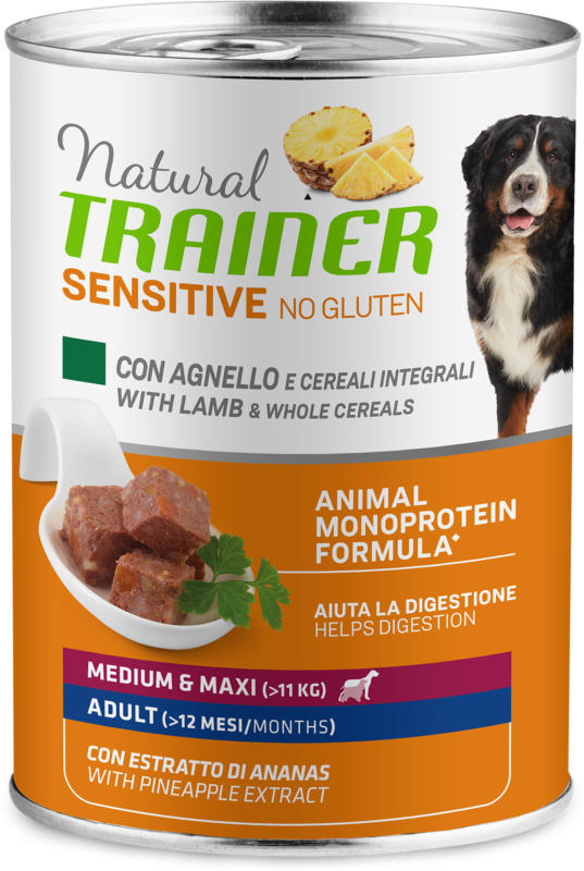Trainer Nourriture pour chien Sensitive No Gluten Medium & Maxi Adult Agneau 400g