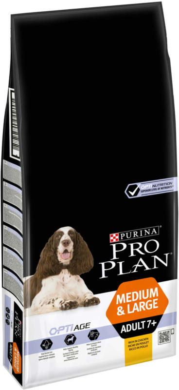Pro Plan Dog Medium & Large Adult 7+ OPTI DERMA saumon 14kg