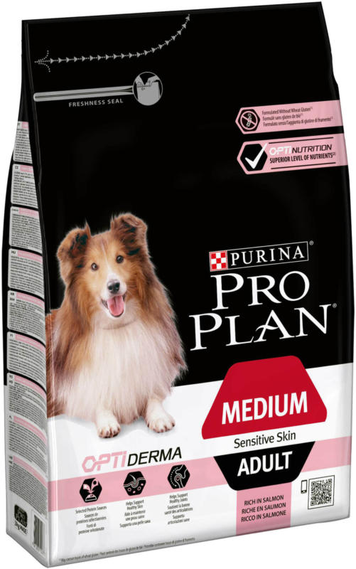 Pro Plan Dog Medium Adult OPTI DERMA Saumon 3kg