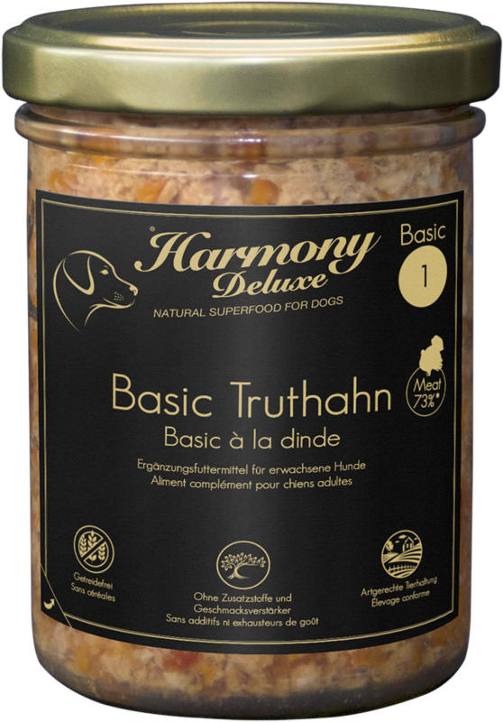 Harmony Dog Deluxe Basic Truthahn 800g