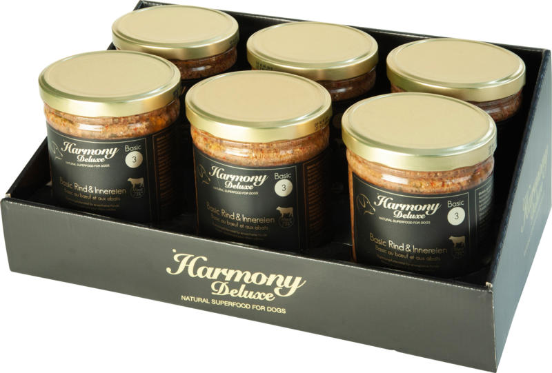 Harmony Dog Deluxe Basic au Boeuf & aux Abats 6x200g