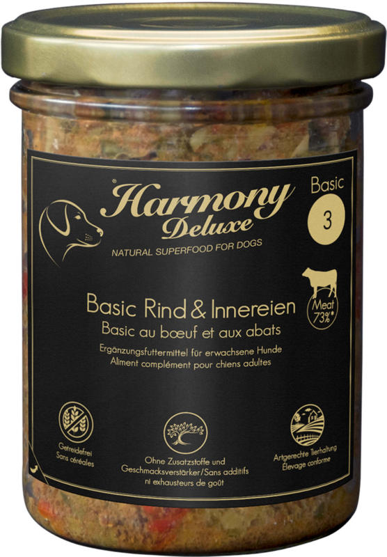 Harmony Dog Deluxe Basic Rind & Innereien 400g