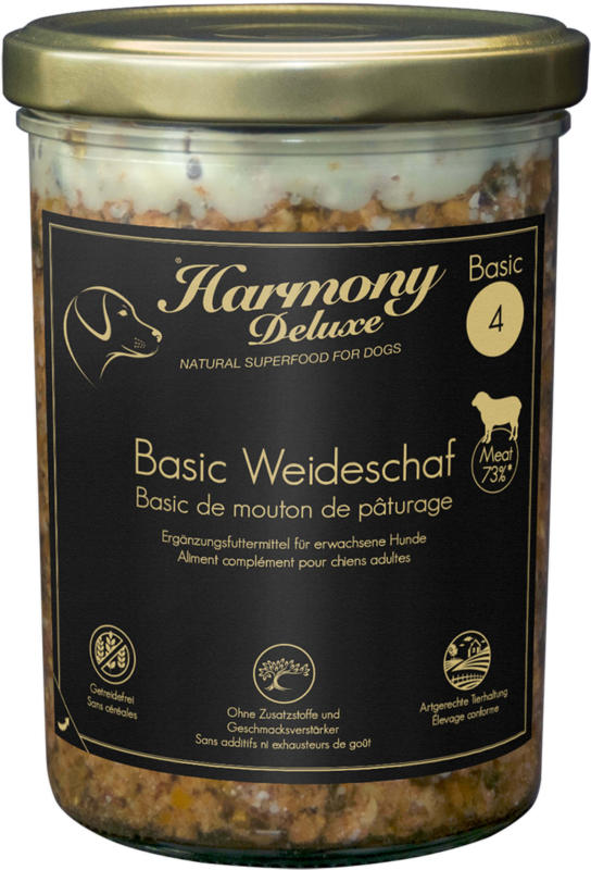 Harmony Dog Deluxe Basic Mouton de Pâturage 800g