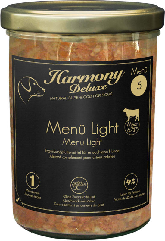 Harmony Dog Deluxe Menü Light 800g