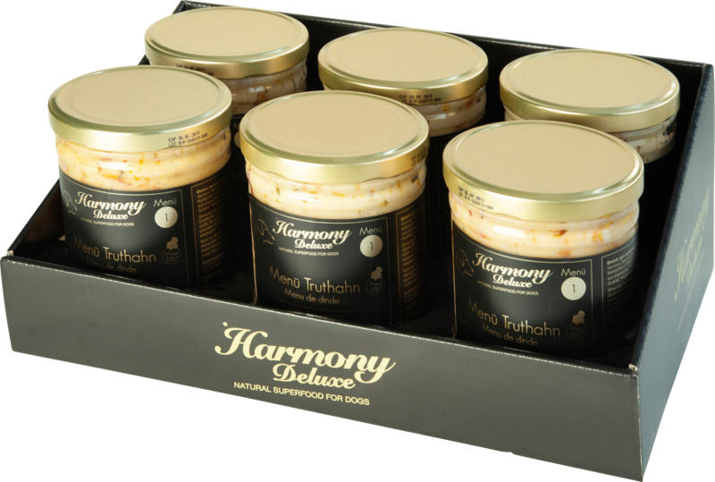 Harmony Dog Deluxe Menu de dinde 6x200g