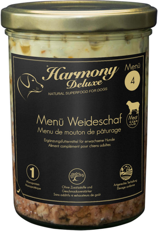 Harmony Dog Deluxe Menü Weideschaf 800g