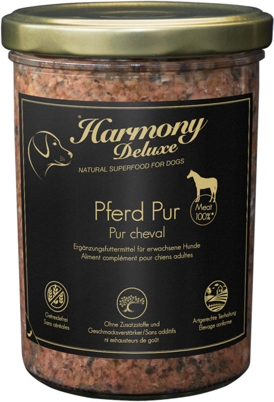 Harmony Dog Deluxe Pur Cheval 400g