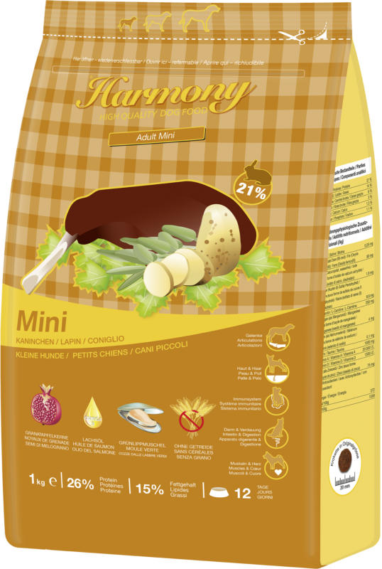 Harmony Dog Mini Lapin 1kg