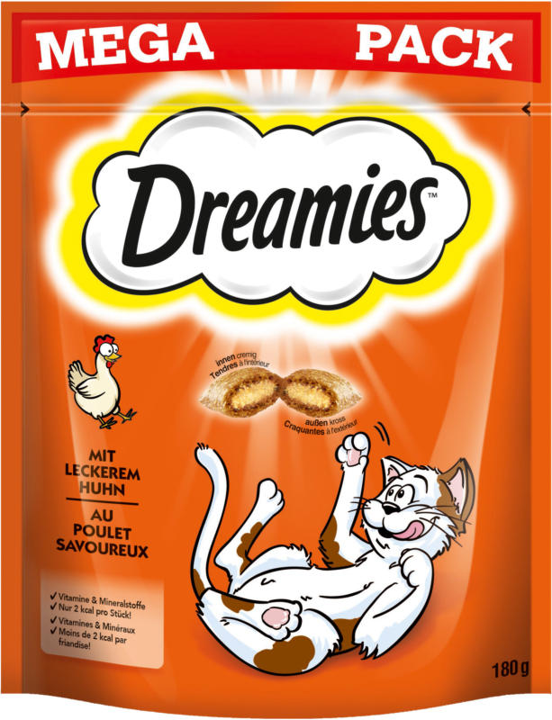 Dreamies Aktion MEGA PACK Dreamies mit Huhn 180g