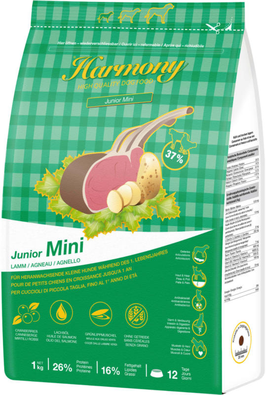 Harmony Dog Mini Lamm Junior 1kg