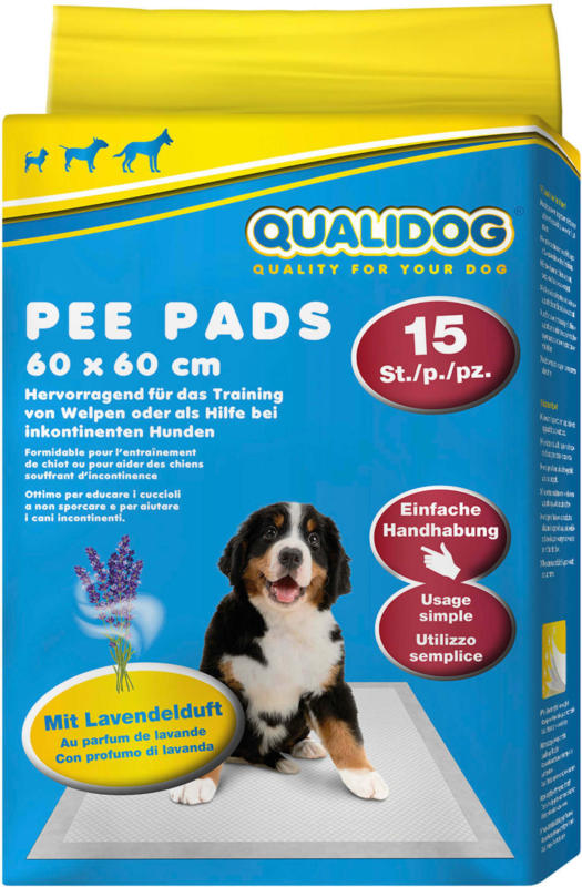 QUALIDOG Puppy Pee Pads Lavande 15 pièces