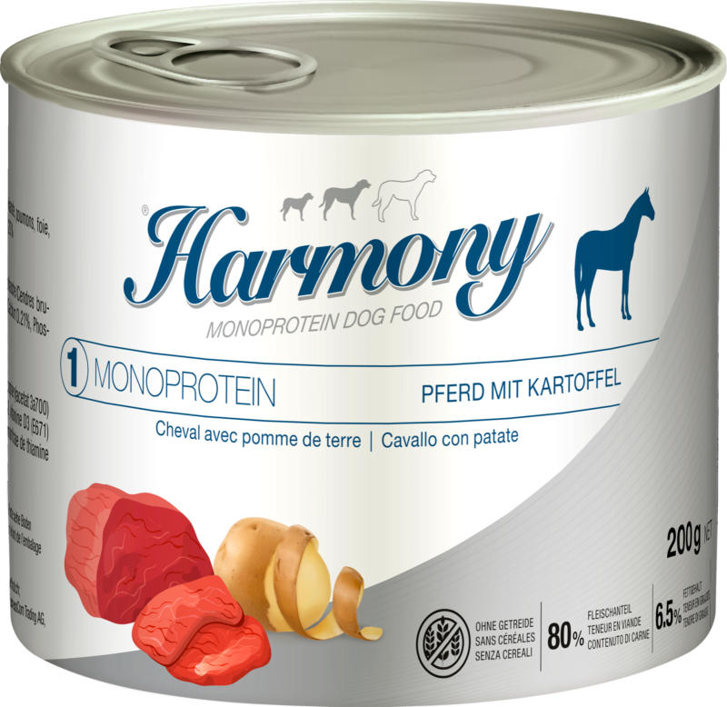 Harmony Dog Monoprotein Pferd mit Kartoffel 200g