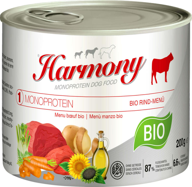 Harmony Dog Monoprotein Bio Rind 200g