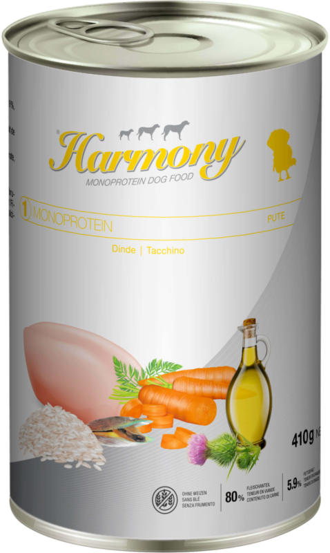 Harmony Dog Monoprotein Pute 410g