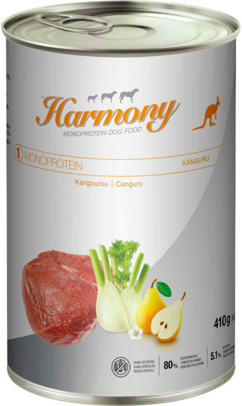 Harmony Dog Monoprotein Känguru 410g