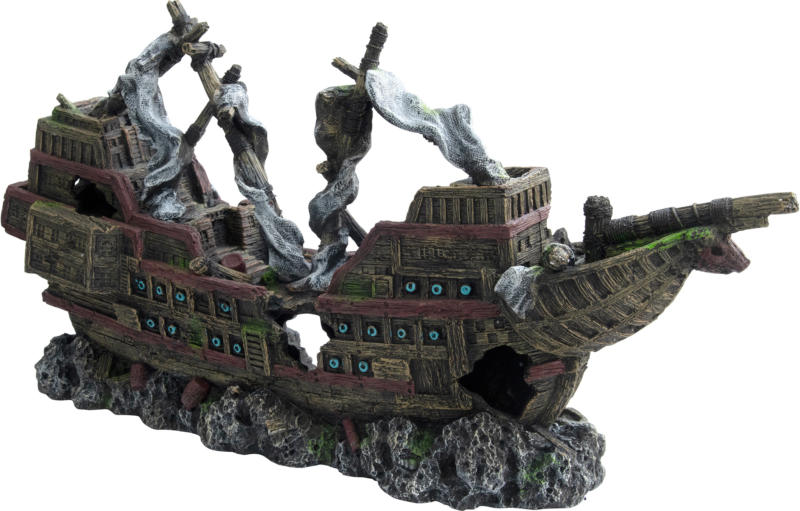 Deep Sea Aquariumdekoration Sinkende Galeone 78cm