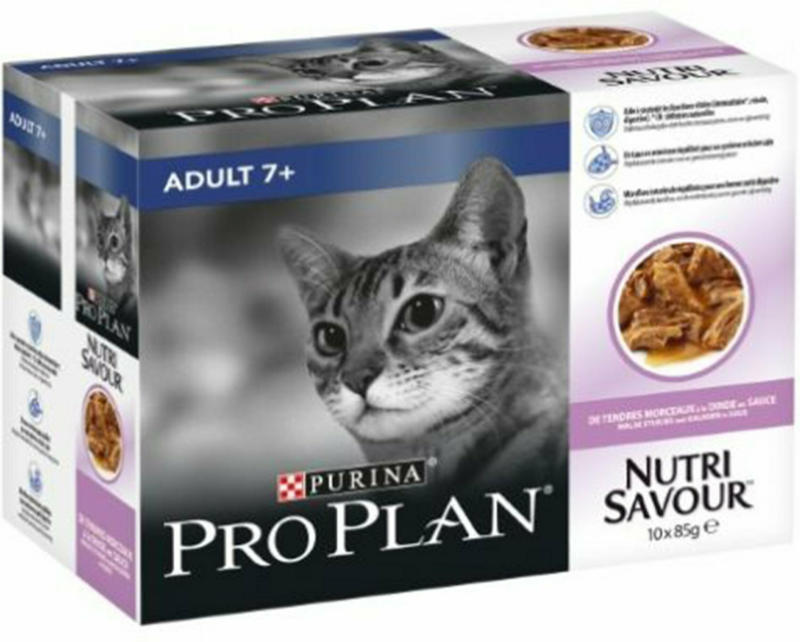 Pro Plan Cat Adult 7+ Dinde 10x85g