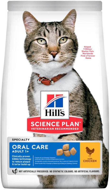 Hill's Chat Science Plan Adult Oral Care Croquettes Poulet 7kg