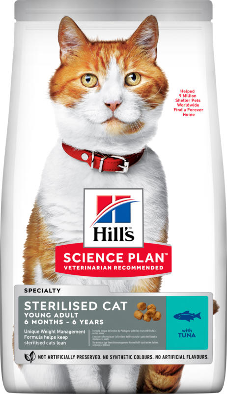 Hill's Katze Science Plan Young Adult Sterilised Cat Trockenfutter Thunfisch - 1.5kg