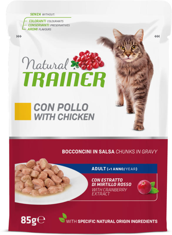 Trainer Katzenfutter Huhn in Sauce 12x85g