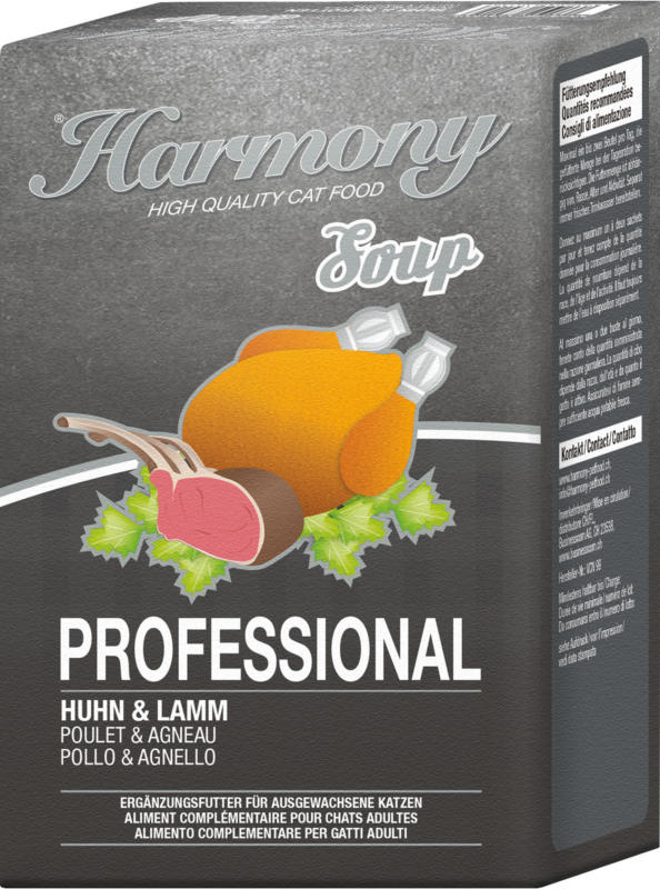 Harmony Cat Professional Katzensuppe Huhn & Lamm 12x4x40g