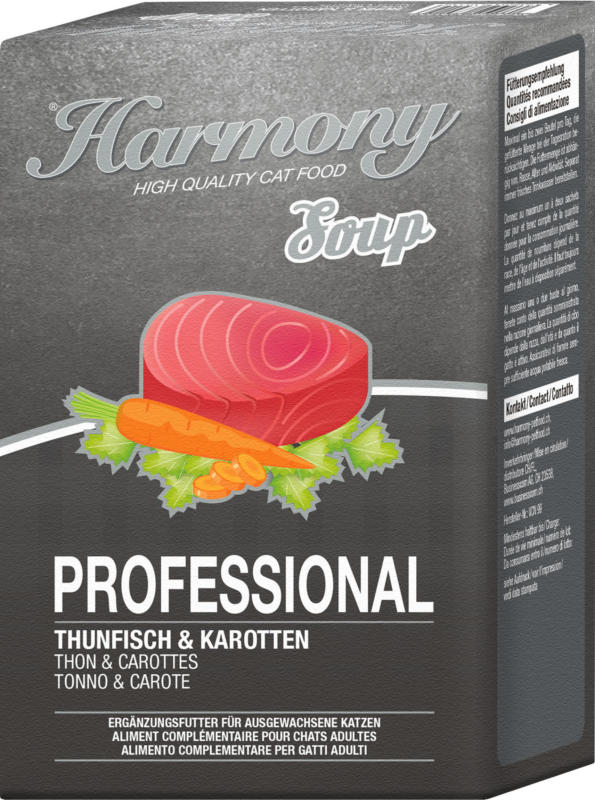 Harmony Cat Professional Katzensuppe Thunfisch & Karotten 4x40g