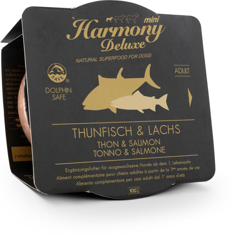 Harmony Dog Deluxe Mini Adult Thunfisch & Lachs Nassfutter 100g