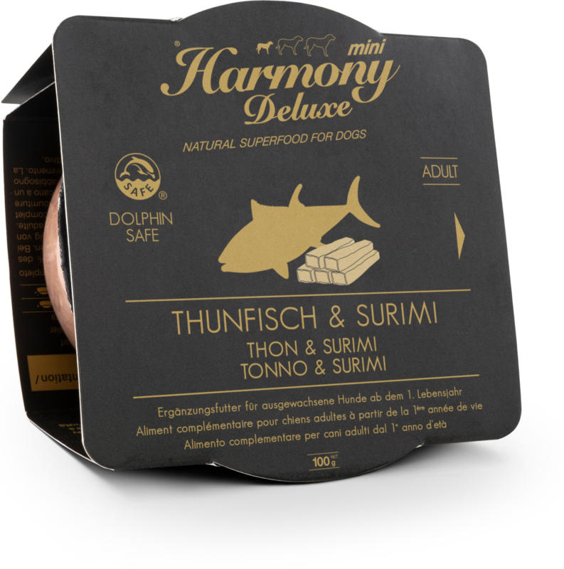 Harmony Dog Deluxe Mini Adult Thunfisch & Surimi Nassfutter 24x100g