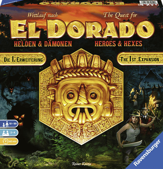 RAVENSBURGER Wettlauf nach El Dorado - Helden und Dämonen Gesellschaftsspiele, Mehrfarbig