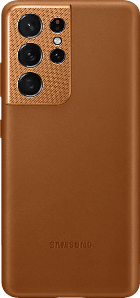 SAMSUNG EF-VG998 , Backcover, Samsung, Galaxy S21 Ultra 5G, Echtleder, Microfaser, Braun