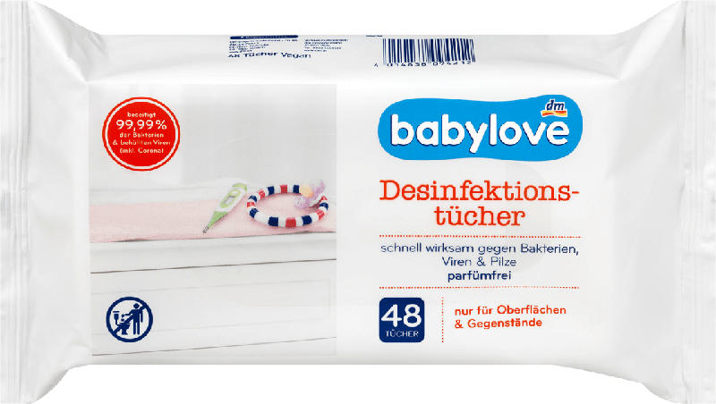 babylove Desinfektionstücher