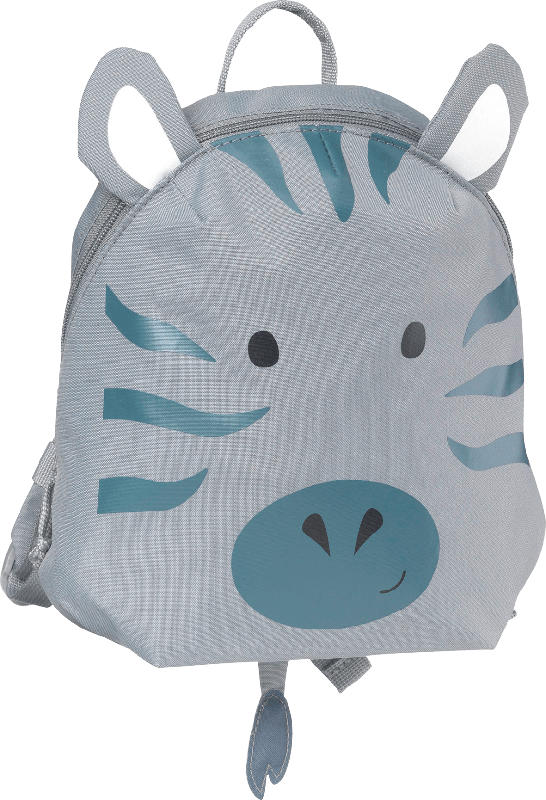 PUSBLU Rucksack Zebra, grau