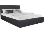 Bett ASTON 160x200cm Stoff grau
