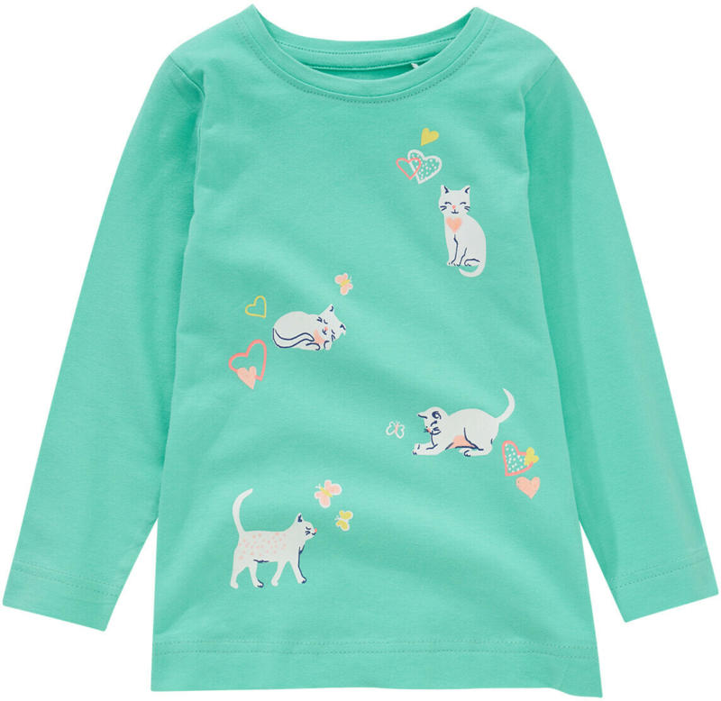 Mädchen Langarmshirt mit Katzen-Print (Nur online)