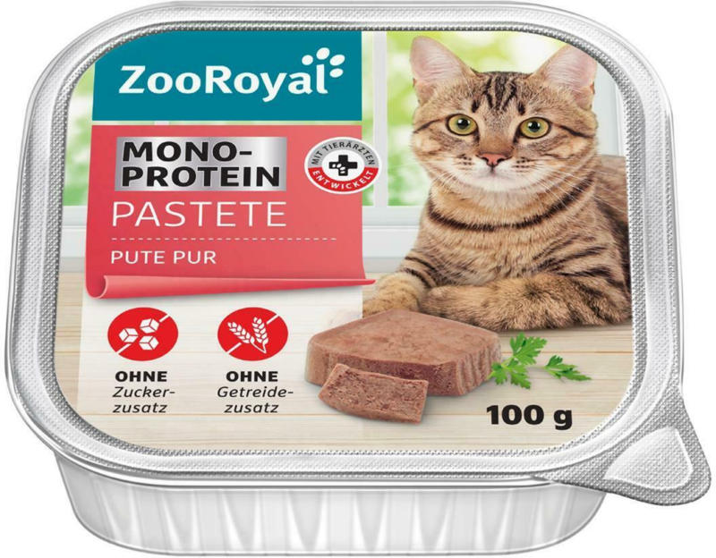 ZooRoyal Pastete Pute Pur Mono-Protein