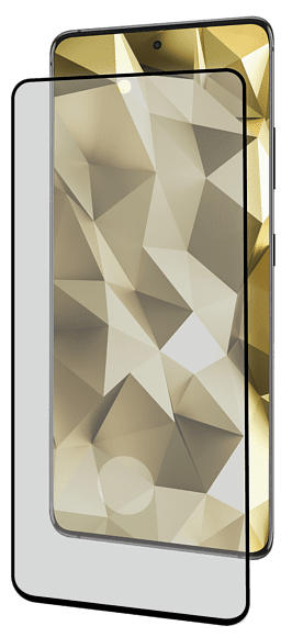 ISY Premium Schutzglas für Samsung Galaxy S21+ 2.5D, black frame; Displayschutzglas