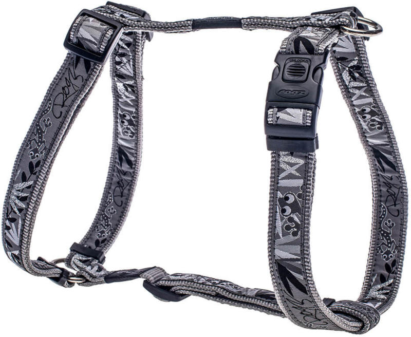 Rogz Jelly Bean Geschirr Silver Gecko blau S 25-40cm