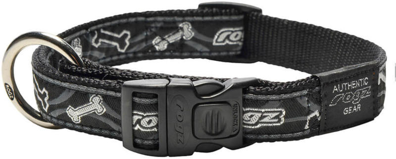 Rogz Collier Jelly Bean Black Bone