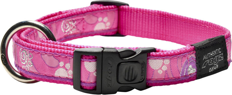 Rogz Halsband Beach Bum L 40-55cm Pink Paws