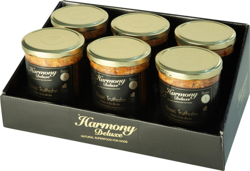 Harmony Dog Deluxe Basic à la Dinde 6x400g