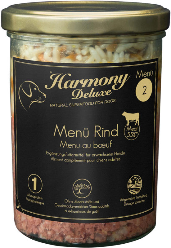 Harmony Dog Deluxe Menu au Boeuf 6x400g