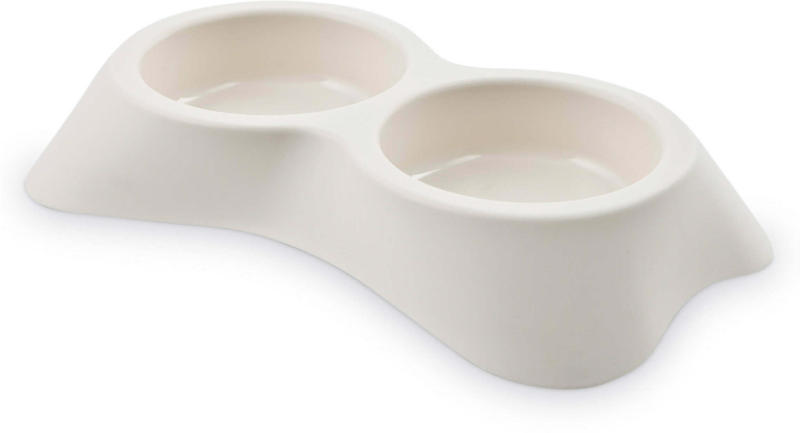 Double gamelle Nuvola 6, 2x0,2l, blanche