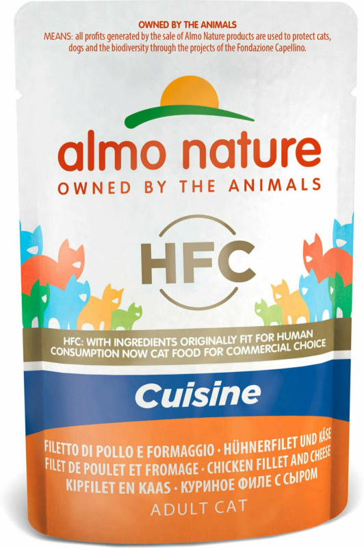 Almo Nature HFC Jelly Hühnerfilet & Käse 55g
