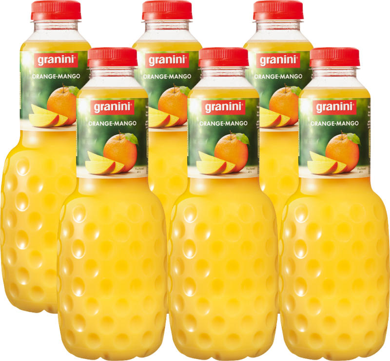Nectar Orange-Mangue Granini, 6 x 1 litre
