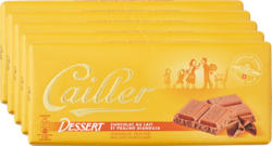 Tablette de chocolat Dessert Cailler, Chocolat au lait et praliné gianduja, 5 x 100 g