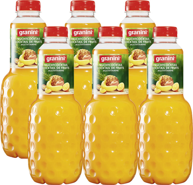 Cocktail di frutta Granini, 6 x 1 litro